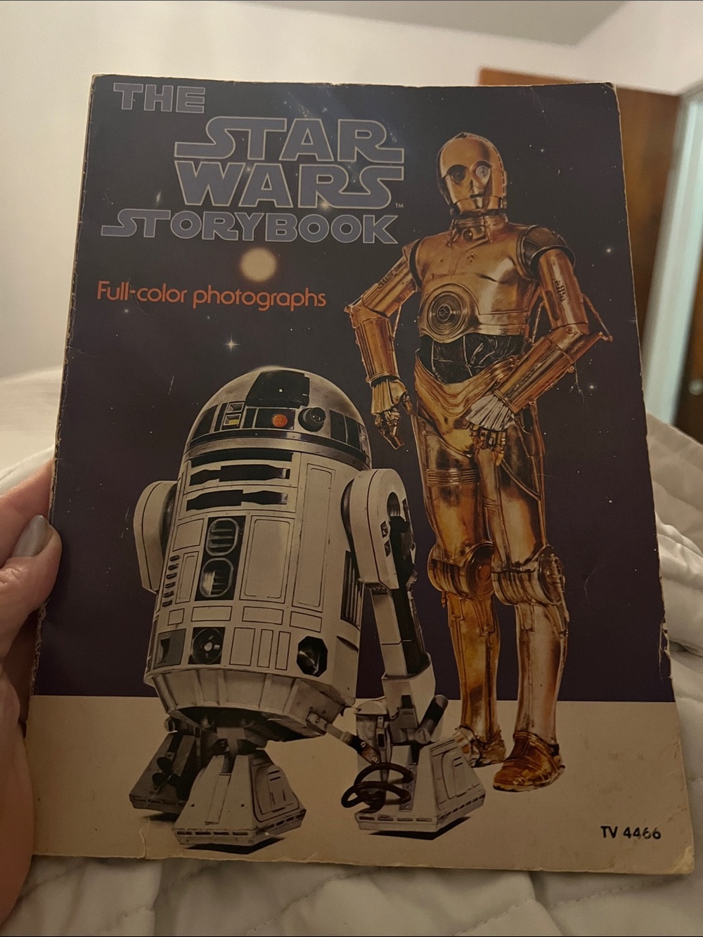 Copyright 1978 Star Wars Storybook Hardcover - Gold & White Robot Cover